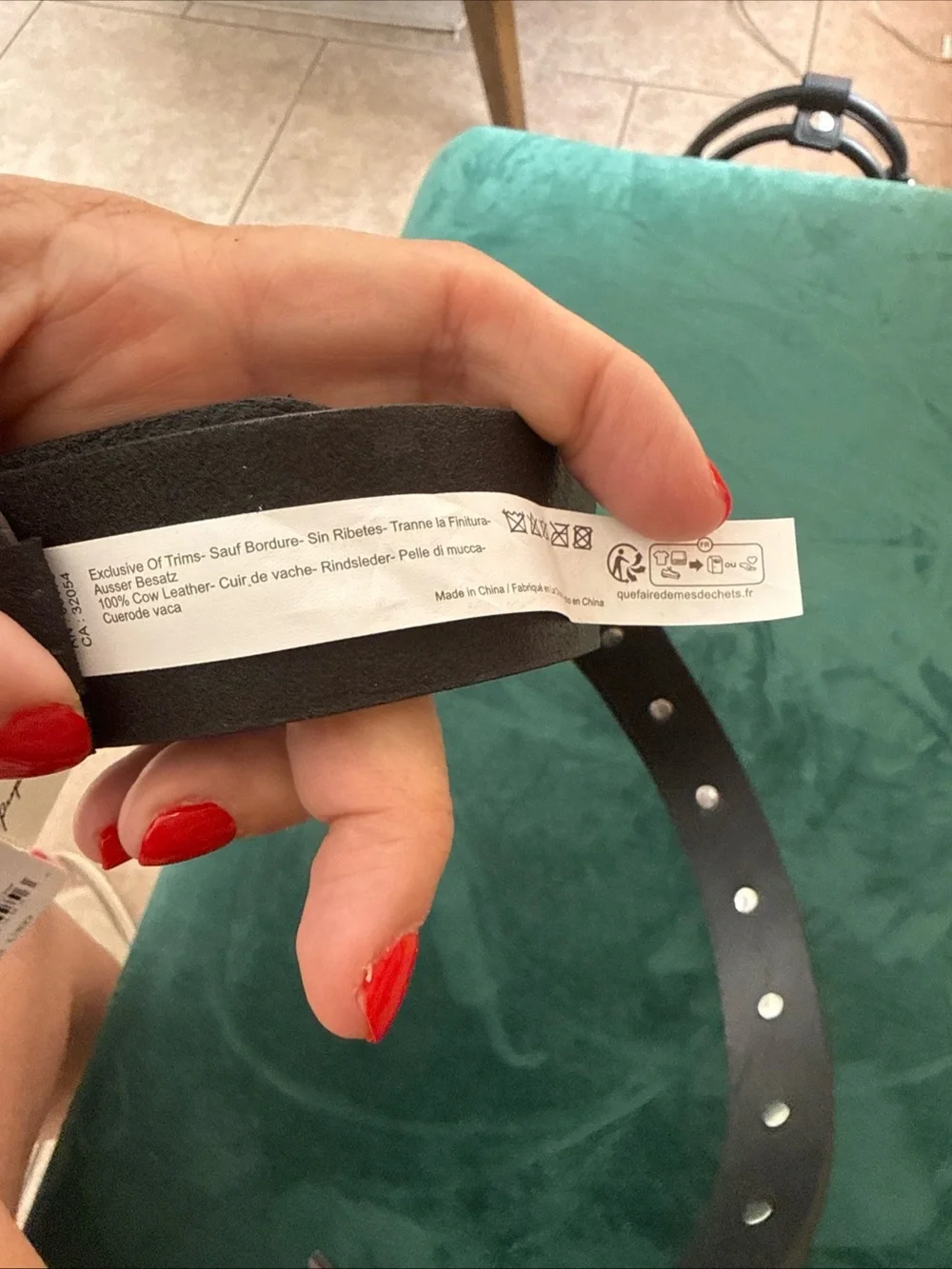 Free People Black Leather Rhodes Studded Belt - Picture 8 of 11